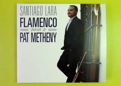 Diseño portada CD Flamenco tribute to Pat Metheny de Santiago Lara